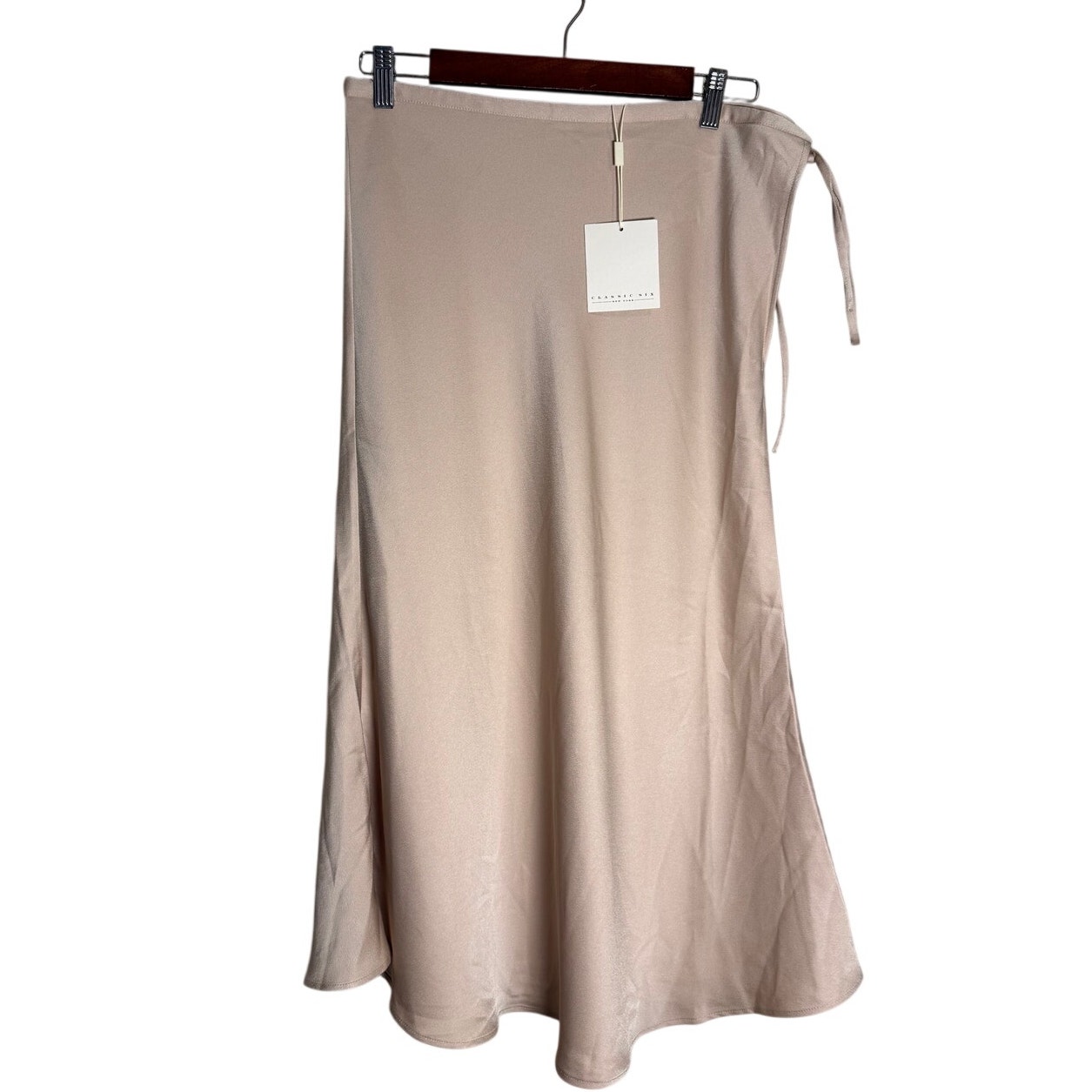 Nwt Classic Six Kate Slip Skirt In Taupe Sz. 4 — image 4 of 8